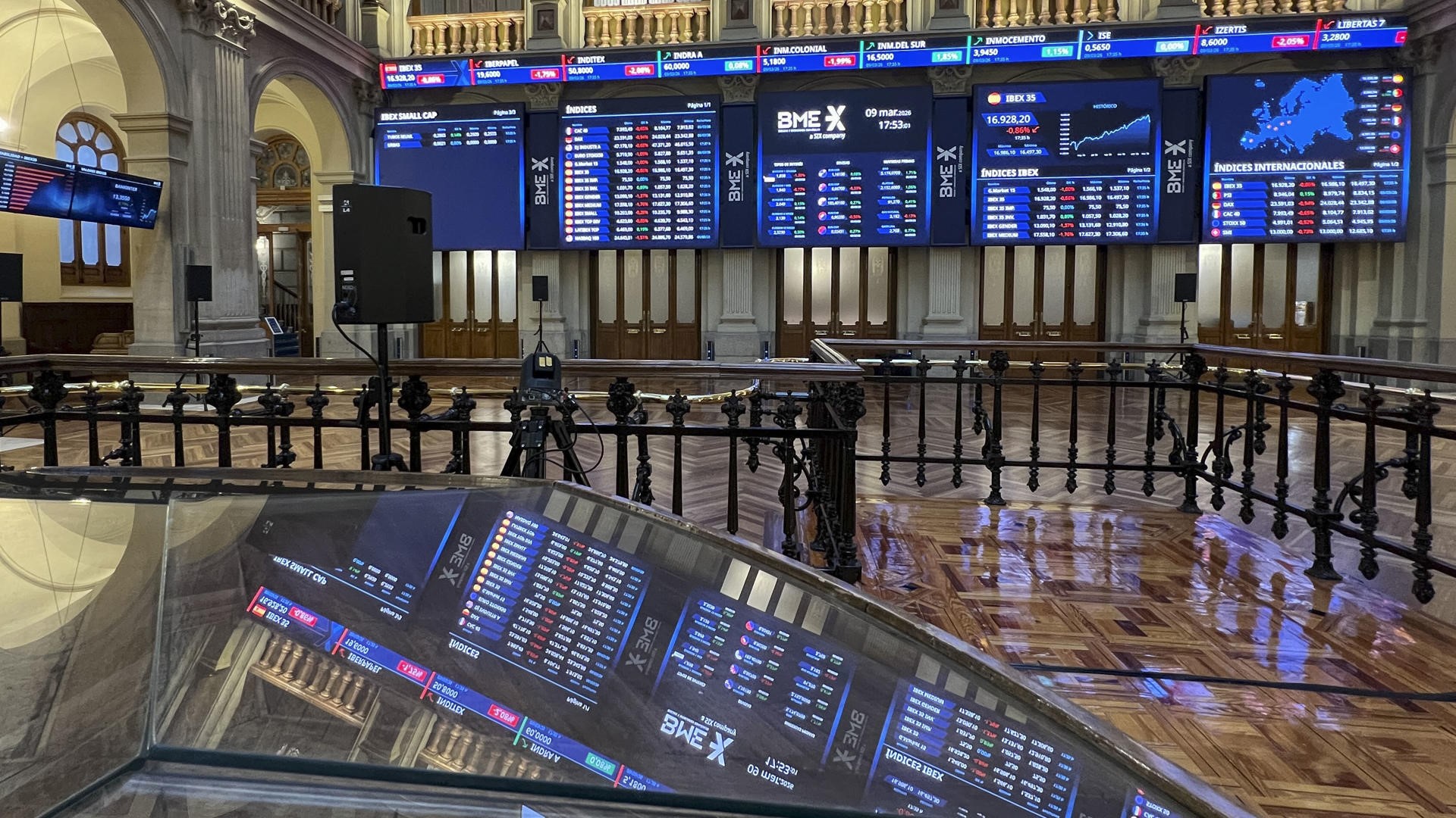 Bolsa de Madrid, este luns (EFE/ Altea Tejido)