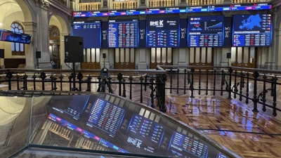 Bolsa de Madrid, este luns (EFE/ Altea Tejido)