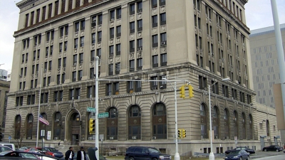 Imaxe de arquivo das oficinas da Policía de Detroit