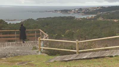O miradoiro do Con da Hedra ten unhas vistas espectaculares da ria de Arousa e das Illas Atlánticas
