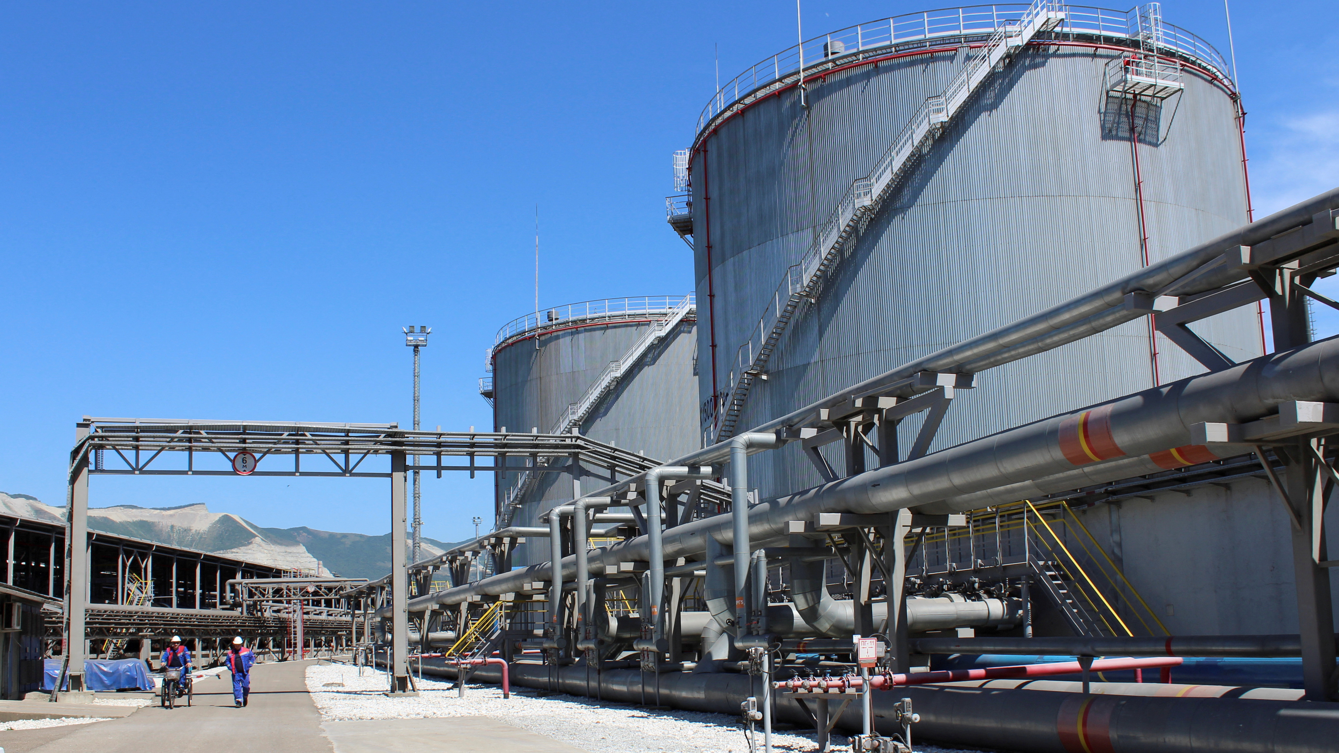 Imaxe de arquivo das instalacións petrolíferas de Novorossiysk (Reuters-Arquivo)