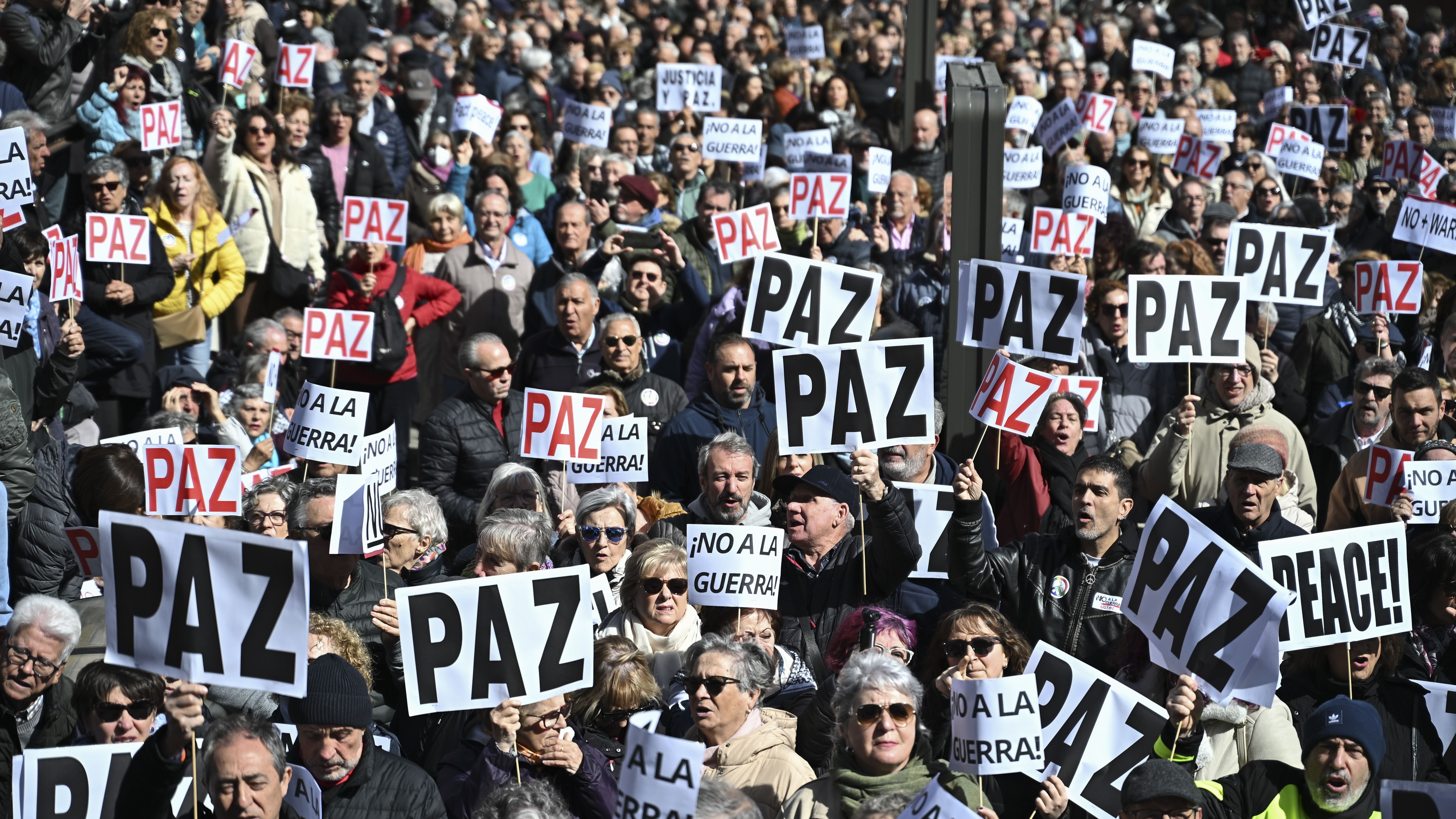 Imaxe da concentración celebrada en Madrid. EFE/ Fernando Villar