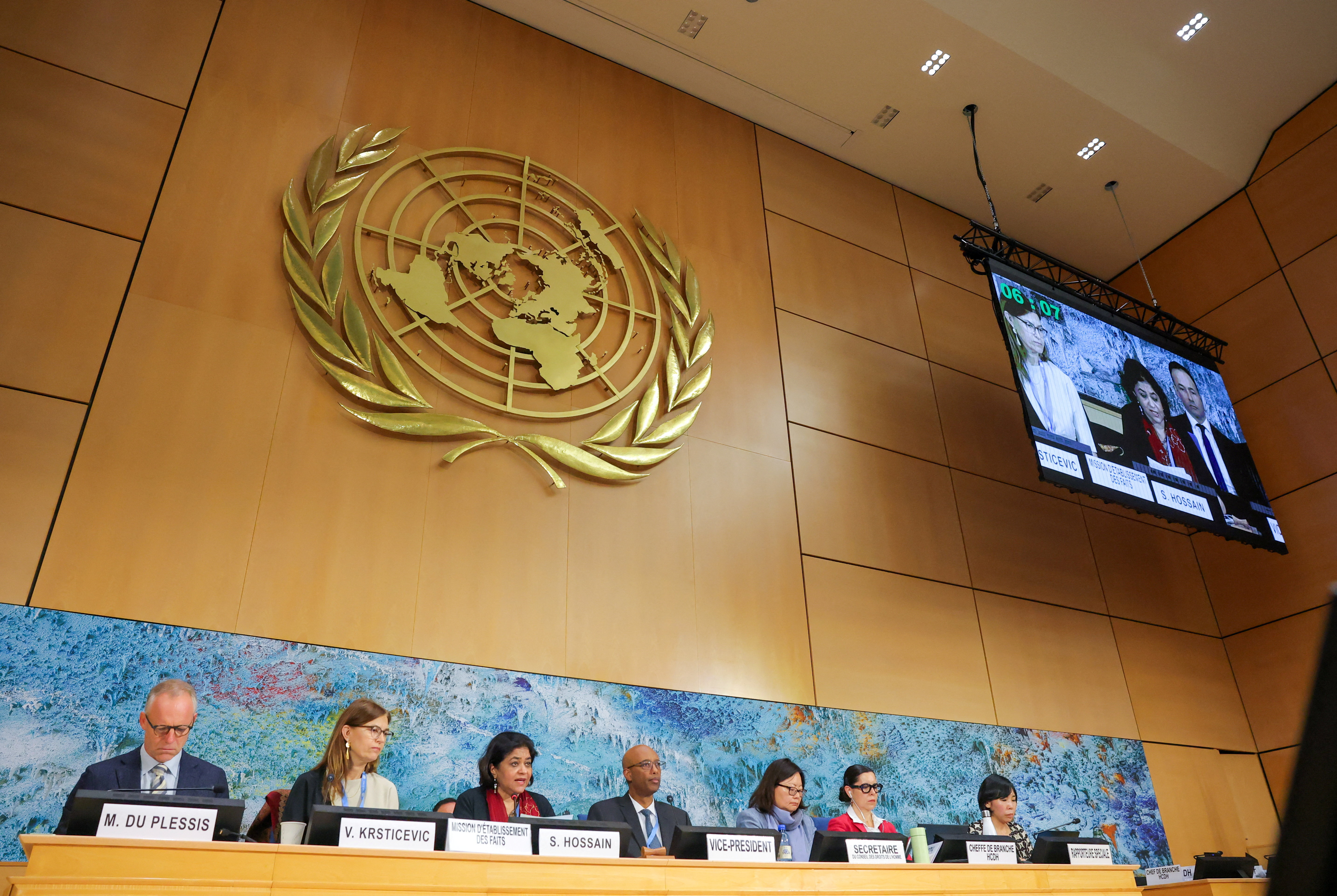 O Consello de Dereitos Humanos celebrouse en Xenebra. Reuters