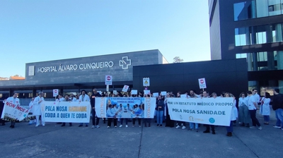 Protesta médica en Vigo (Europa Press)