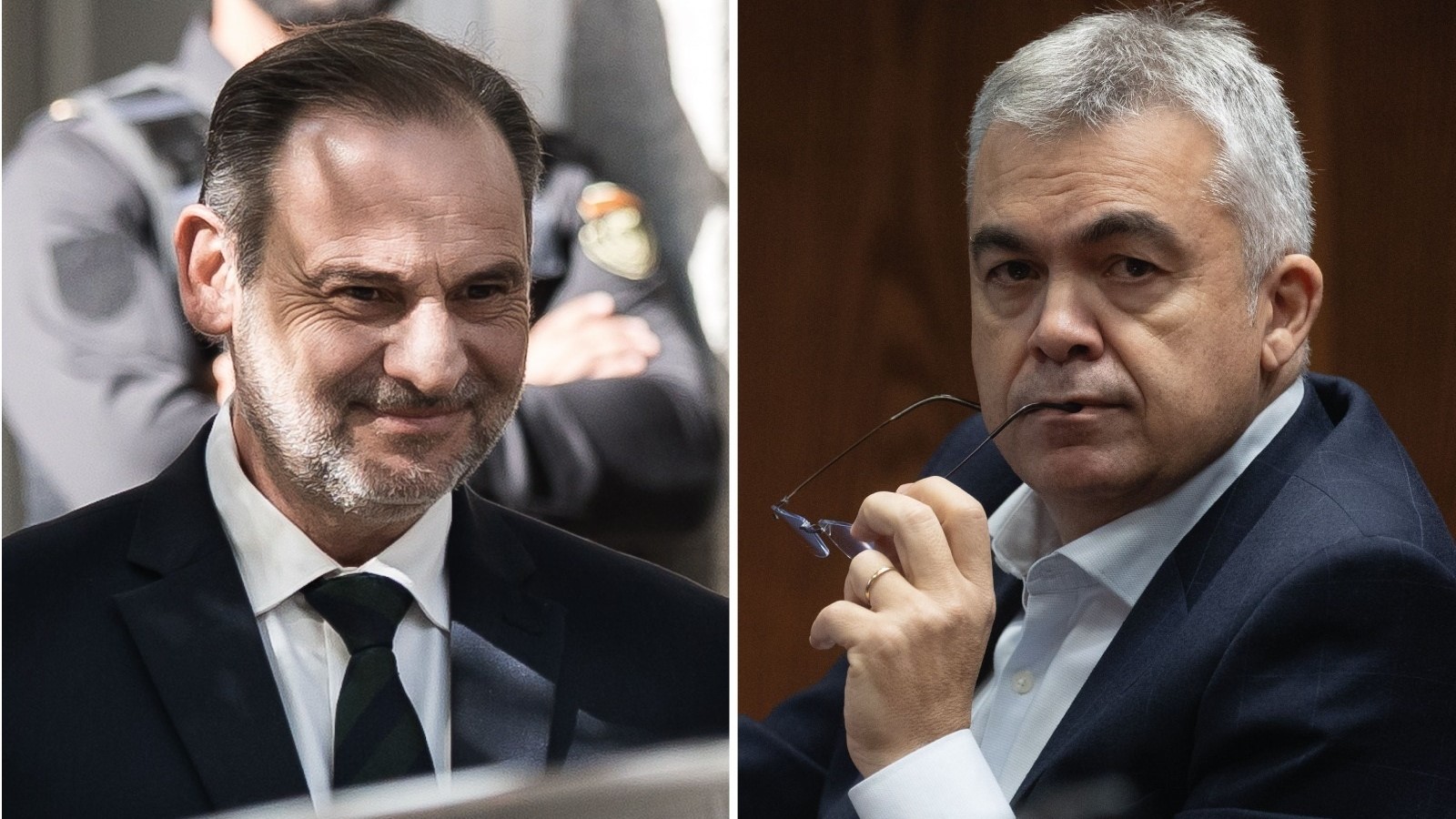 Os ex dirixentes do PSOE José Luis Ábalos e Santos Cerdán, investigados na peza separada (Europa Press-Arquivo)