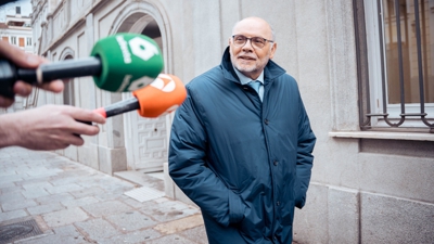 Javier Herrero, á saída dunha declaración no Tribunal Supremo ( Gabriel Luengas / Europa Press)