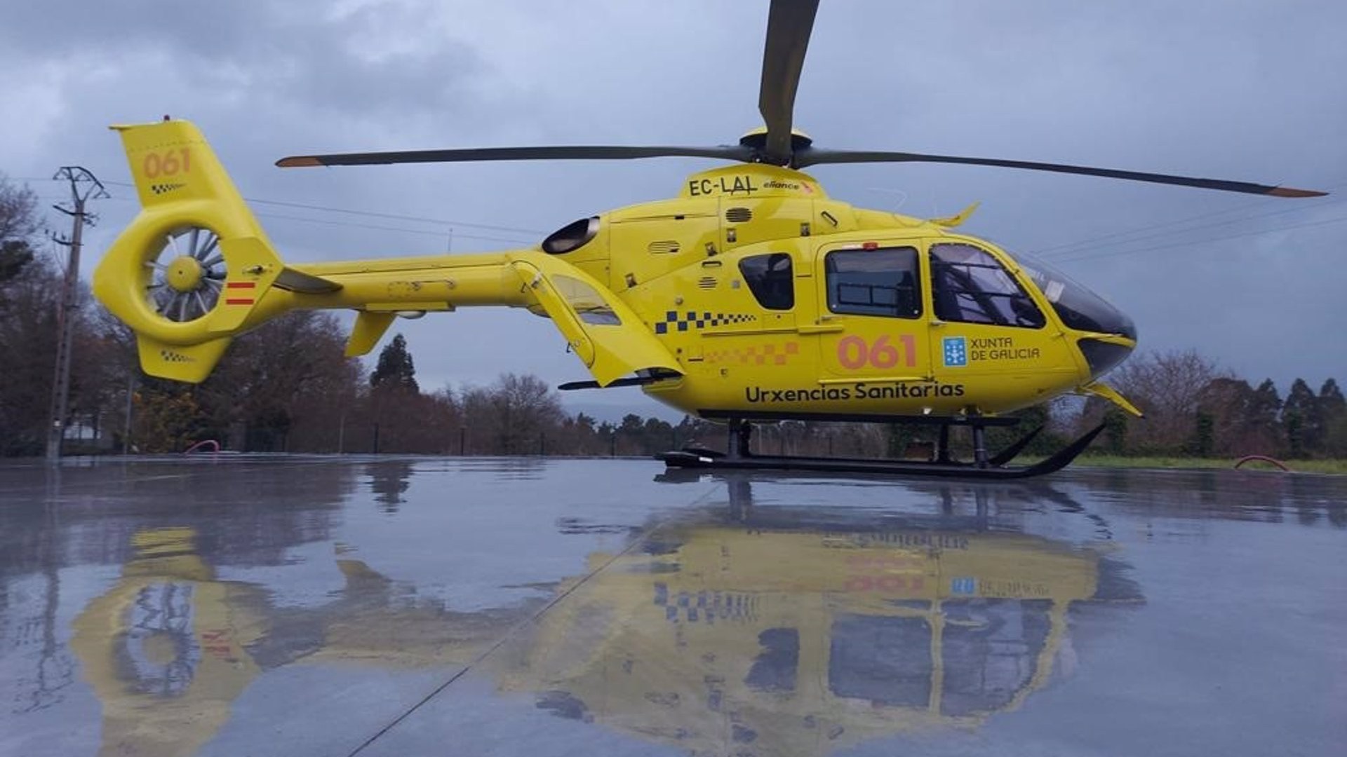 Foi mobilizado un helic´ptero medicalizado do 061