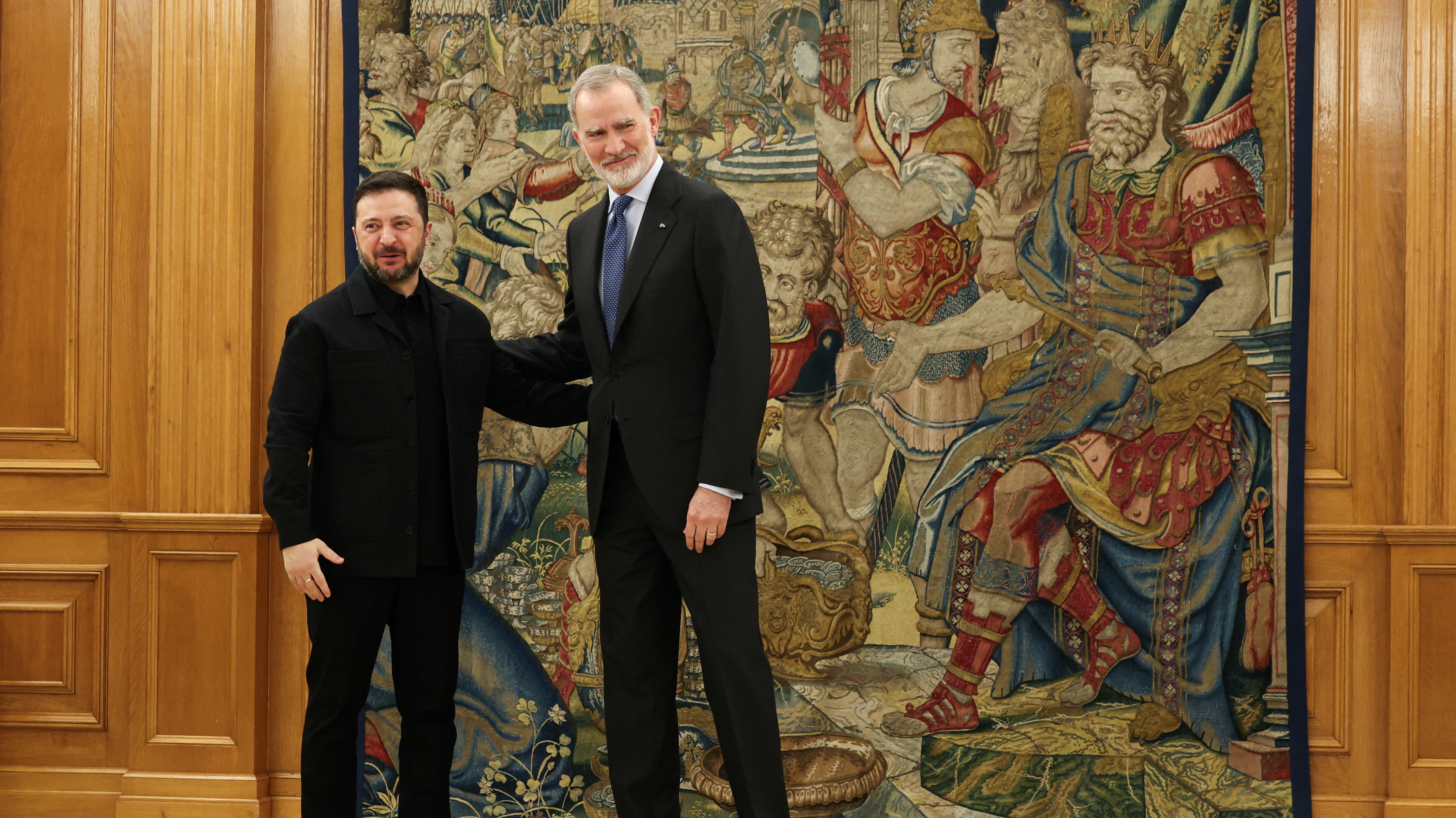 Filipe VI e Zelenski, no seu encontro en Madrid (REUTERS/Violeta Santos Moura)
