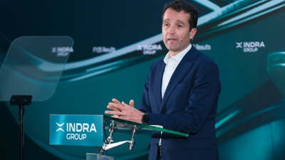 O presidente de Indra, Ángel Escribano (Europa Press)