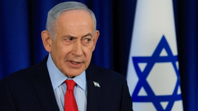 Netanyahu, na súa comparecencia deste xoves (REUTERS/Ronen Zvulun)