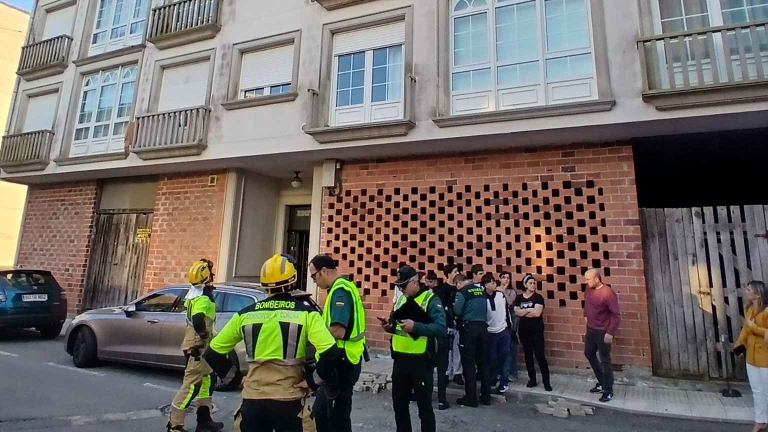 Foto cedida polos Bombeiros de Cee