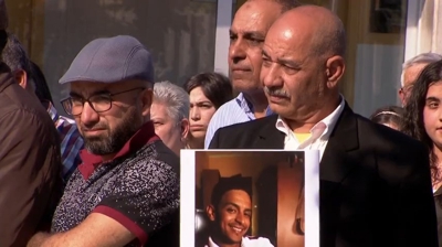 Concentración de familiares da vítima en xuño de 2019 en Salceda de Caselas (Arquivo TVG)