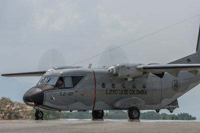 Imaxe de arquivo dunha aeronave do Exército de Colombia