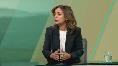 A conselleira do Mar, Marta Villaverde, este martes nunha entrevista no 'Bos días' da TVG