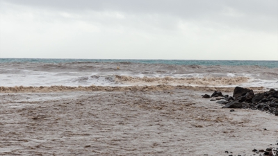 Efectos da borrasca ‘Therese’, no barranco de Arguineguín, en Gran Canaria, Canarias. / EuropaPress Canarias