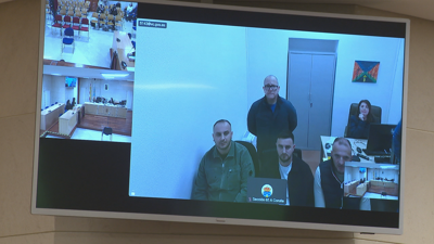 Os acusados compareceron por videoconferencia desde Alacant