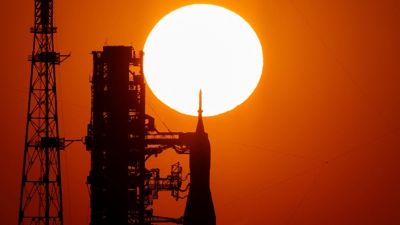 Foguete da misión Artemis en cabo Cañaveral (Reuters/Joe Skipper)