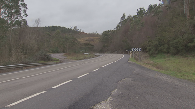 Estrada onde se atopou o cadáver