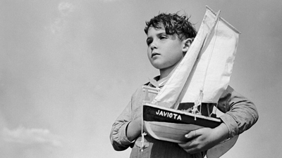 Fotografía de José Suárez en Bueu en 1935 para a serie Mariñeiros