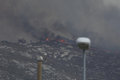 Lume no Monte Galleiro, Ponteareas. EFE/Sxenick