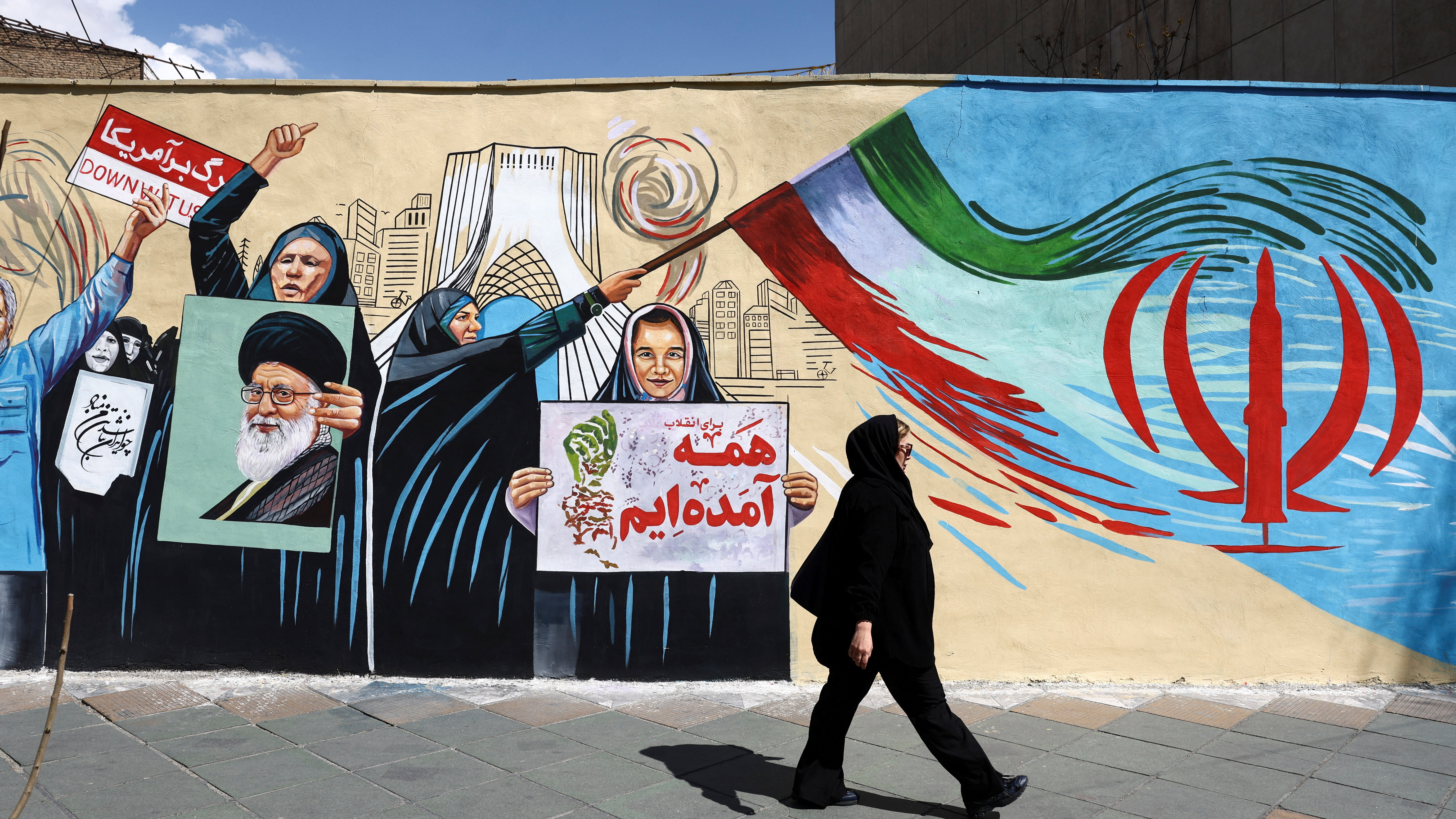 Imaxe de Teherán, este mércores (Reuters)