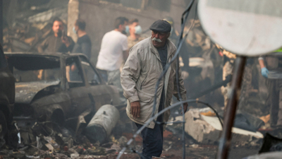 Imaxes de Beirut tras un ataque de Israel. Reuters (Arquivo)