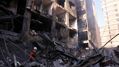 Ataque israelí deste mércores no Mazraa, en Beirut (REUTERS/RAghed Waked)