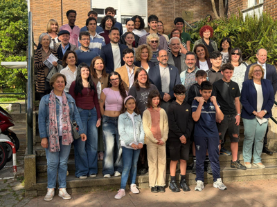 Imaxe da presentación do documental no IES Alexandre Bóveda. Pedro Davila/Europa Press