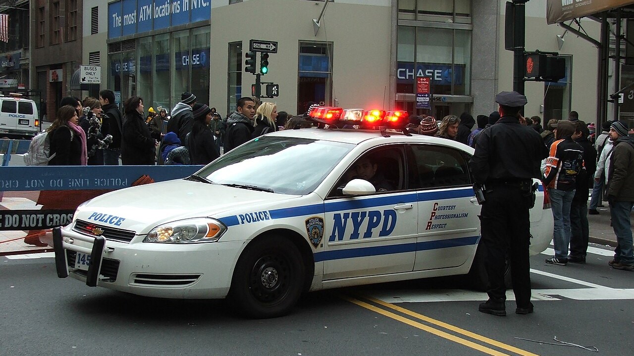 Imaxe de arquivo dun dispositivo policial en Nova York