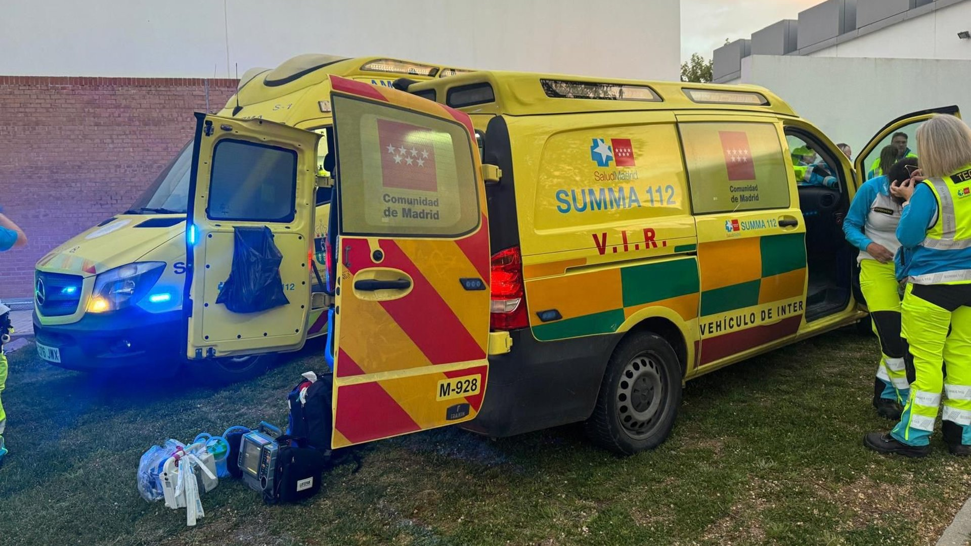 Efectivos sanitarios atenderon o menor no lugar do suceso (112-Madrid)
