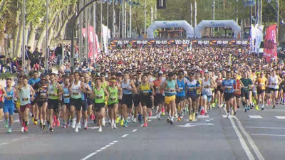 Imaxe da saída da proba, que celebra o seu 25 aniversario