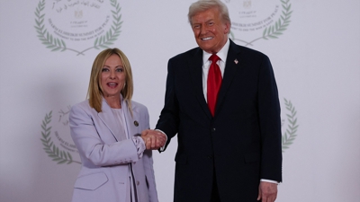 Trump e Meloni, nunha imaxe de aqruivo ( Suzanne Plunkett / PA Wire / dpa)