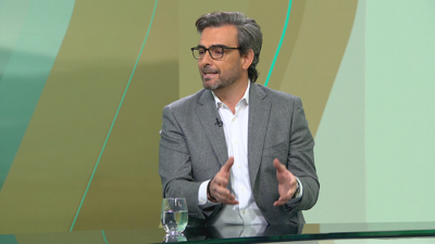 O conselleiro da Presidencia, Diego Calvo, este martes nunha entrevista no 'Bos días'