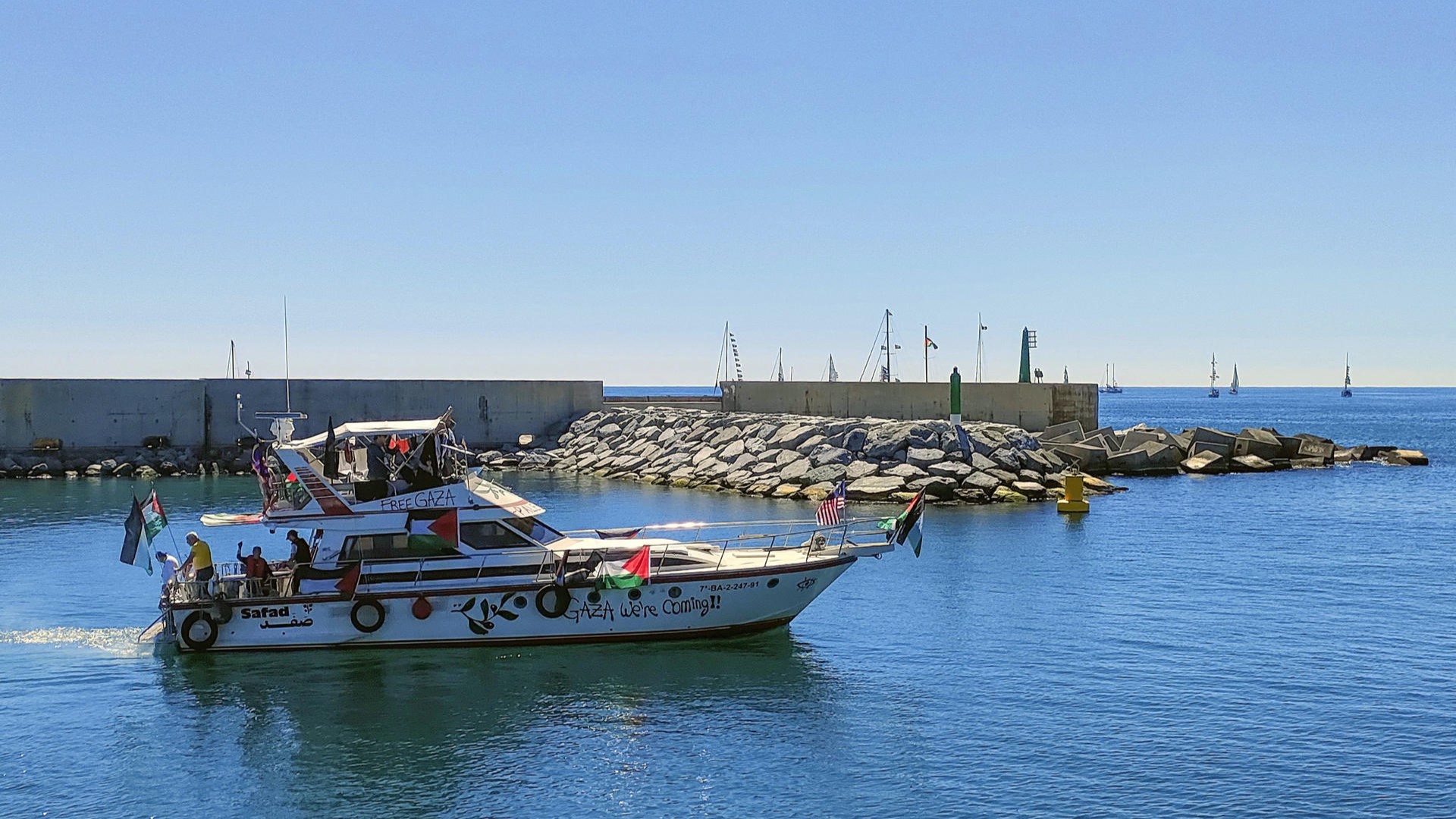 Flotilla rumbo a Gaza. EFE/Jordi Font.