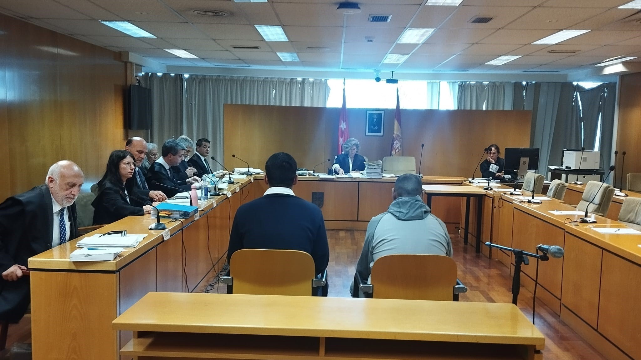 Os dous acusados nunha das xornadas previas do xuízo (Europa Press)