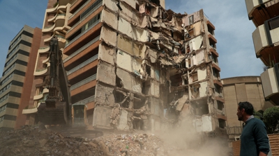 Edificio bombardeado en Beirut este mércores (Reuters)