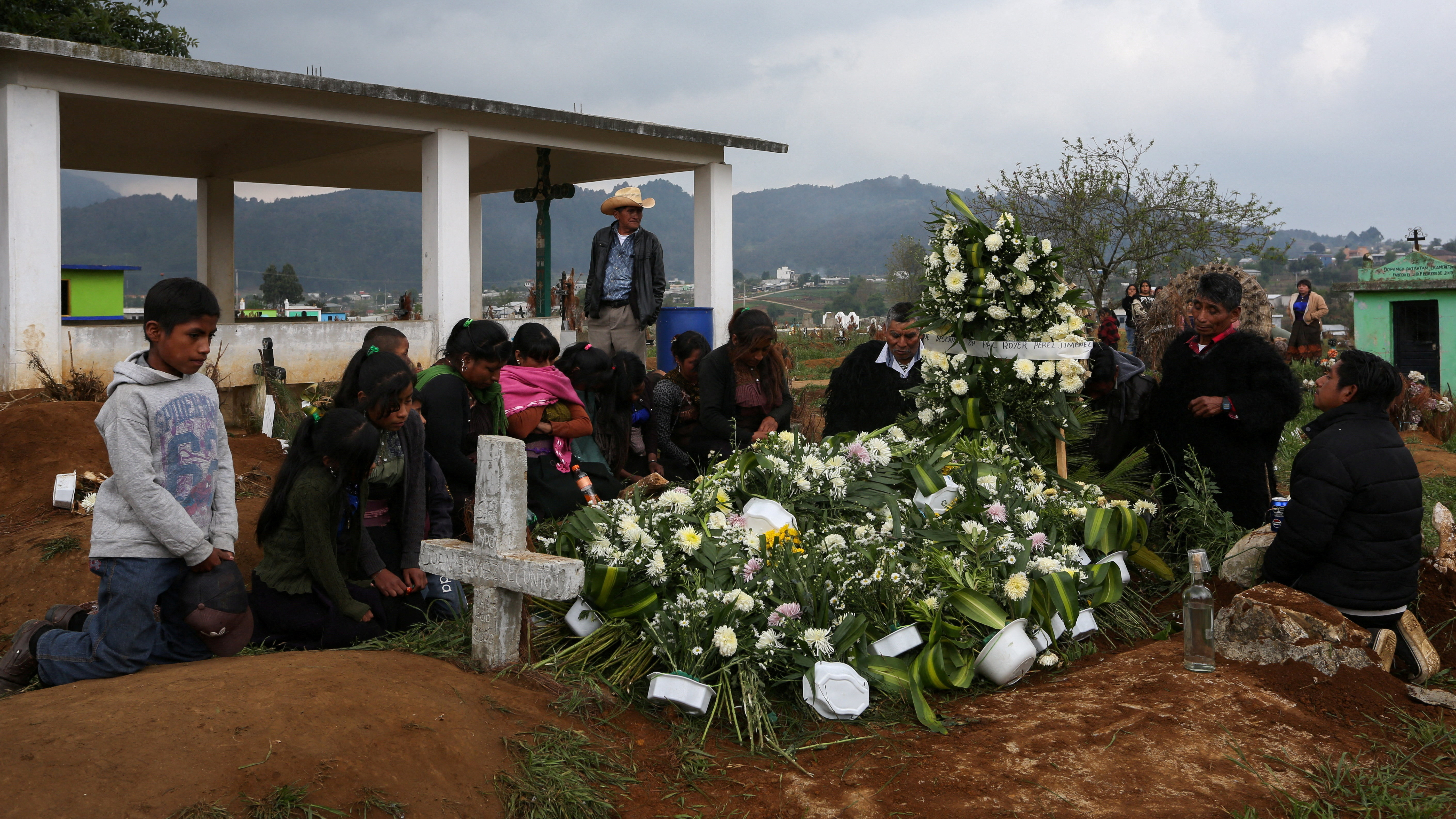 Enterro de Royer Pérez Jiménez, mozo mexicano que faleceu baixo a custodia do ICE. REUTERS/Gabriela Sanabria