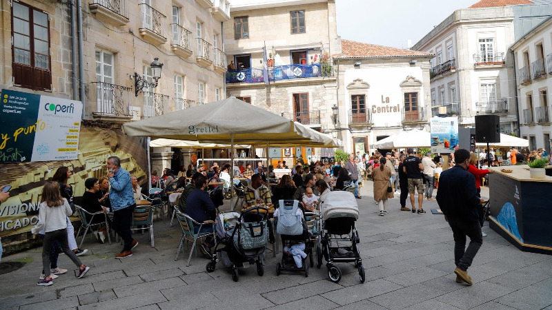 Terrazas de establecementos hostaleiros de Vigo. Marta Vázquez Rodríguez. Europa Press (Arquivo)