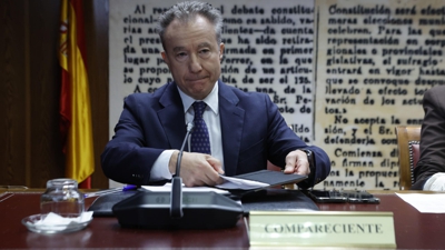 Sergio Sánchez, este venres na comisión de investigación no Senado (EFE/Zipi Aragón)