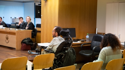 Pablo Echenique declara durante a celebración do xuízo na Audiencia Provincial de Madrid (Europa Press/Isa Saiz)