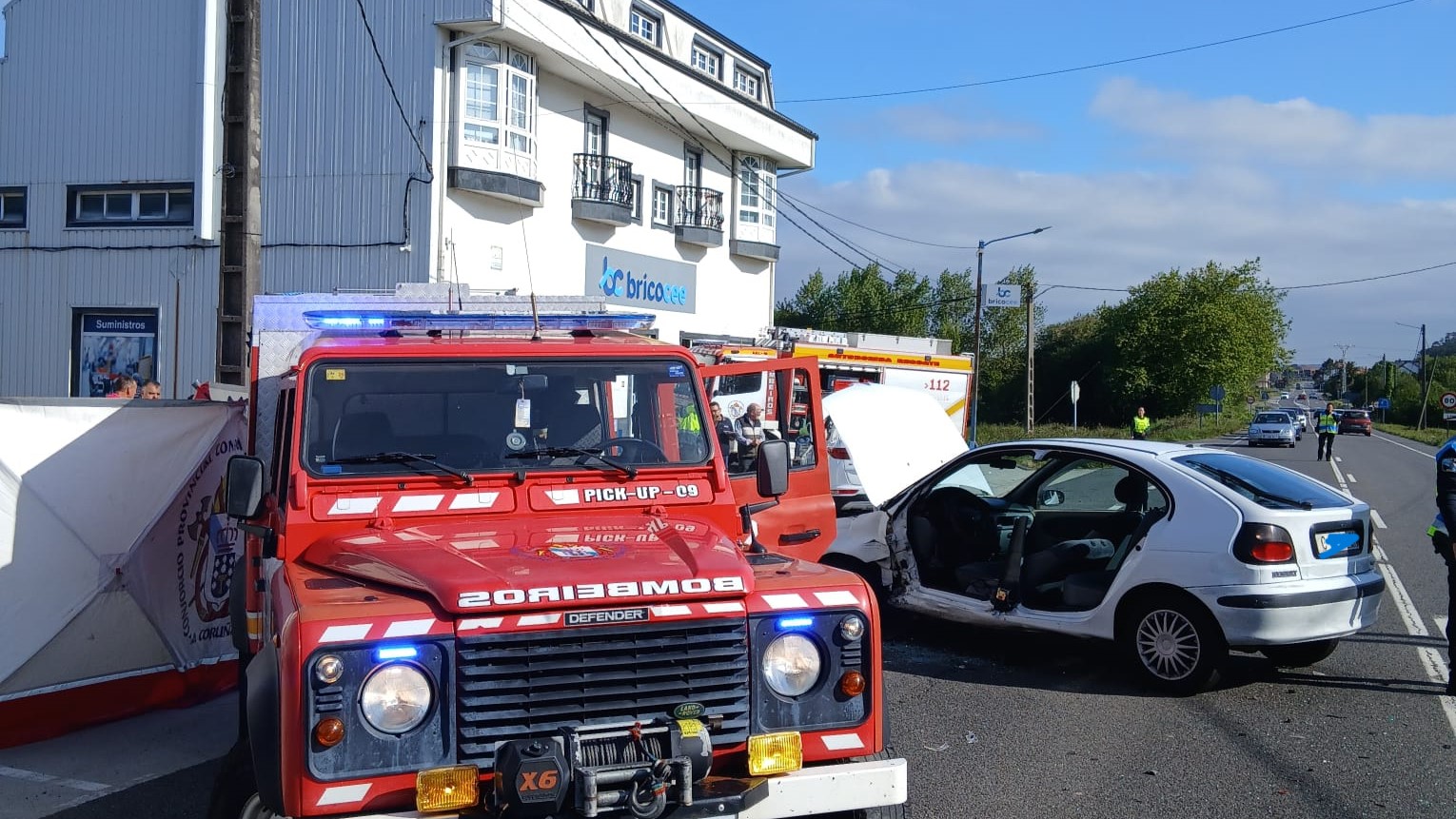 Imaxe cedida polos Bombeiros da Costa da Morte
