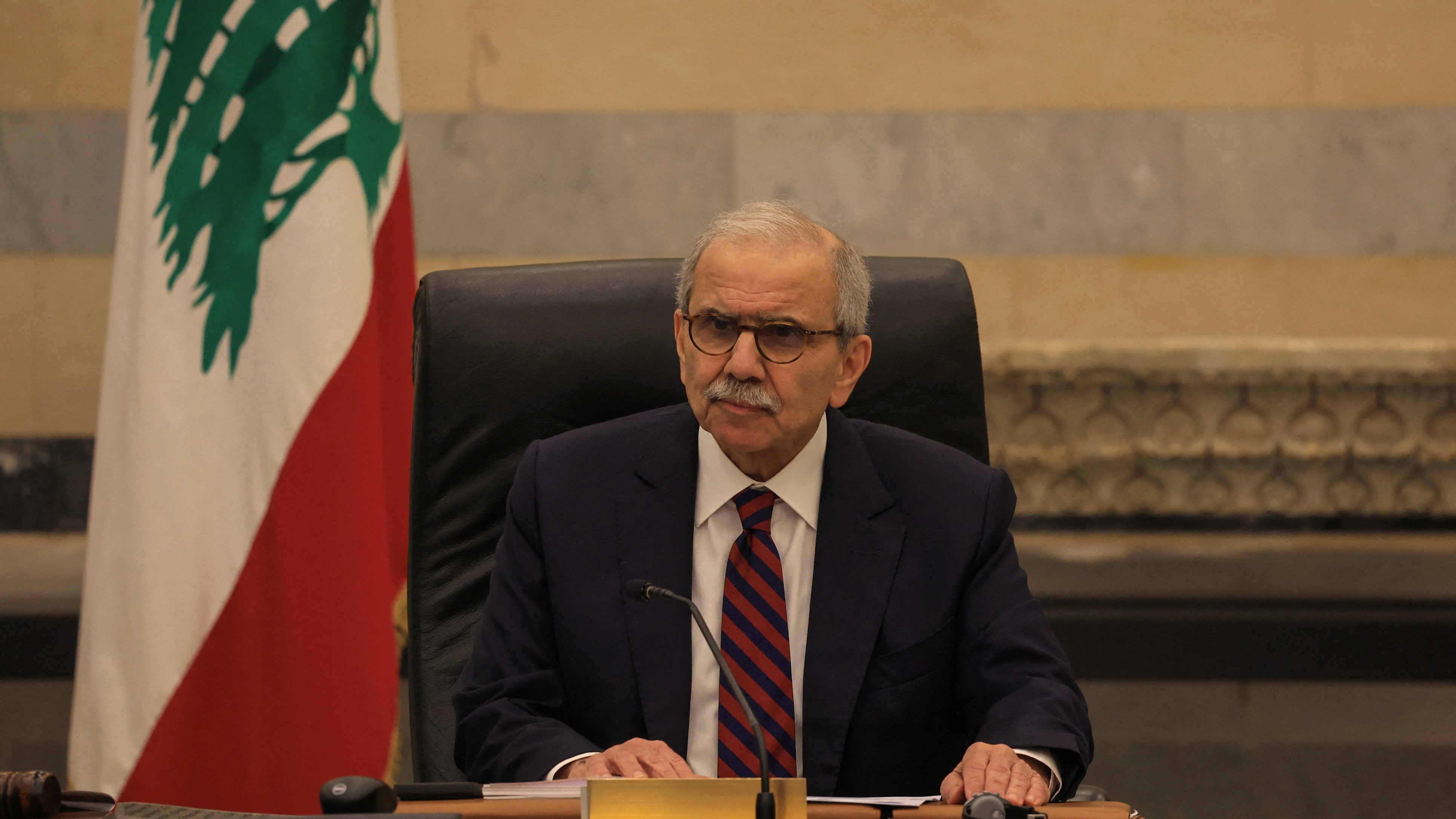 O primeiro ministro libanés o marzo pasado. REUTERS/Mohamed Azakir