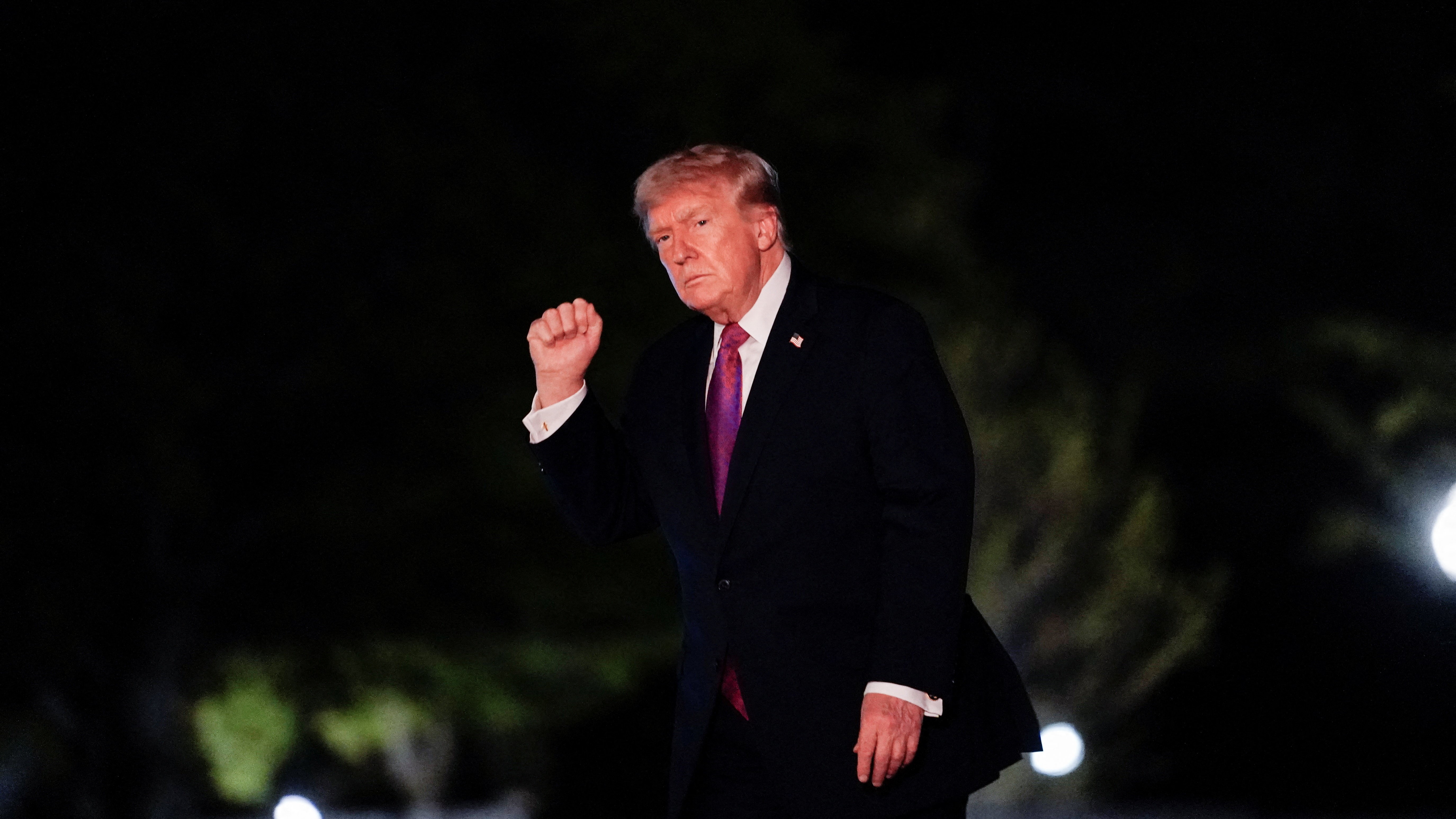 Donald Trump de regreso á Casa Branca. REUTERS/Nathan Howard