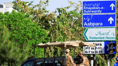 Soldados na capital de Paquistán. REUTERS/Akhtar Soomro