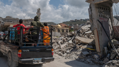 Edificios danados polos bombardeos israelís no Líbano. REUTERS/Zohra Bensemra