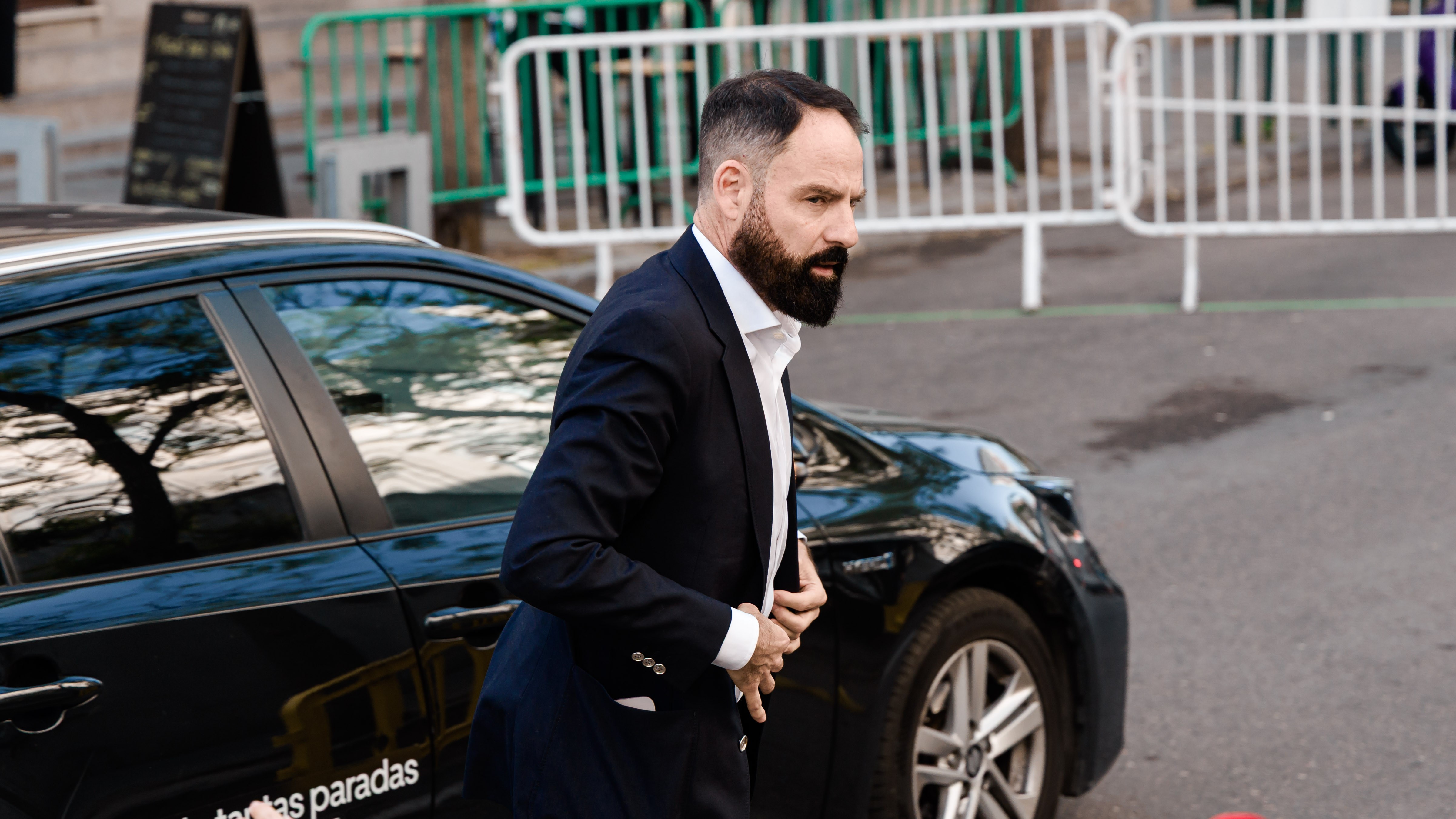 O ex-xerente do PSOE Mariano Moreno á súa chegada ao Tribunal Supremo (Carlos Luján/Europa Press)