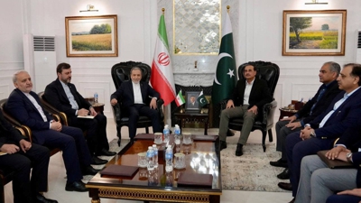 Imaxe xeral da xuntanza. REUTERS/Seyed Abbas Araghchi vía Telegram