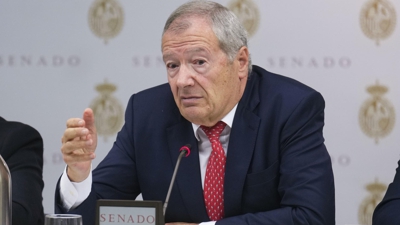 O presidente da CIAF inaugurou a comisión sobre o sistema ferrovario no Senado (EFE/ Borja Sanchez-Trillo)