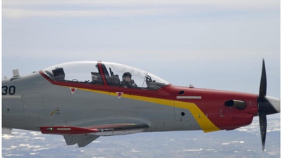 A princesa Leonor, durante a realización do seu segundo voo en solitario (EFE/Casa Real)