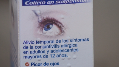 Colirio para as irritacións causadas pola alerxia